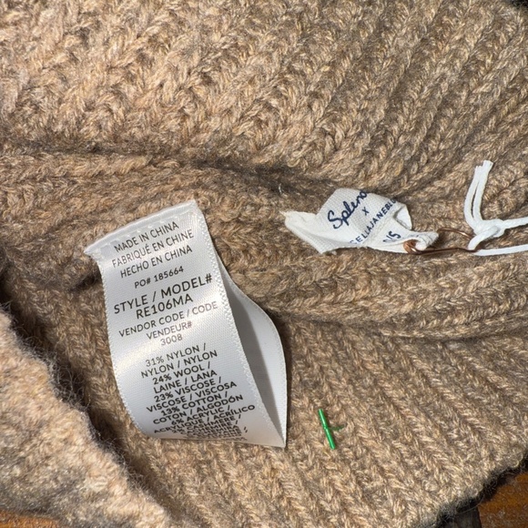 NWT Splendid X Cella Jane beanie : taupe/camel quiet luxury - Picture 3 of 4
